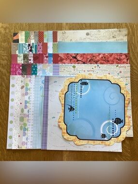 50 Sheets Mixed Lot of 12 x 12 Scrapbook Paper, No Repeats, Lot I